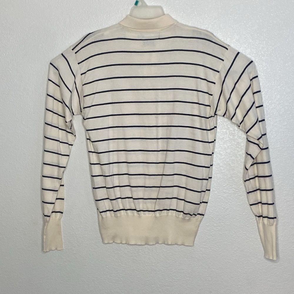 POLO Ralph Lauren Men’s Vintage Striped Long Sleeves Polo Size XL. Made in Italy - Picture 5 of 10